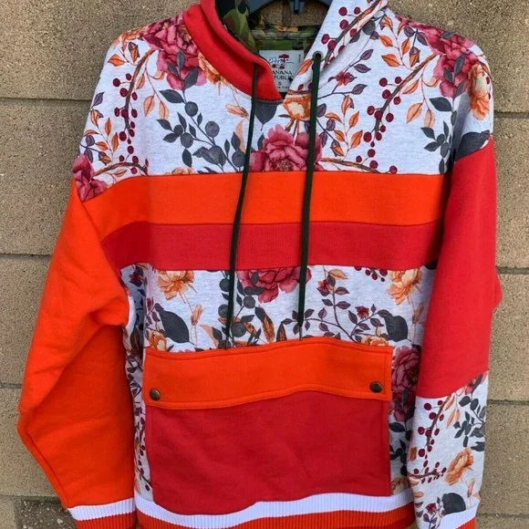 Banana Republic x Prep Curry Floral Hooded Sweatshirt - Size Small